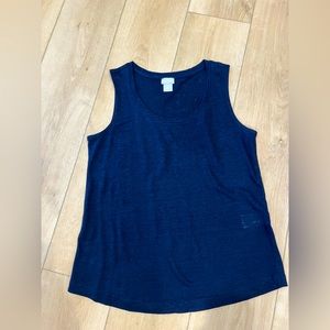 CHICOS Size 0 Navy blue tank top.Never been worn